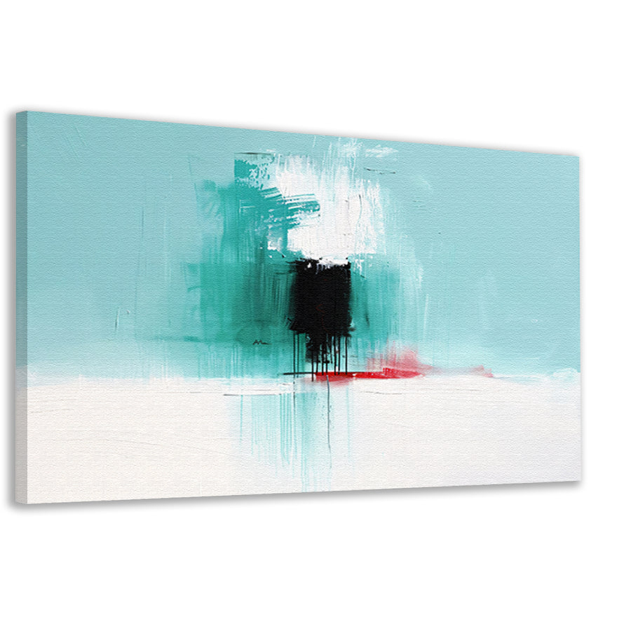 Abstract expressief schilderij met levendige kleuren canvas