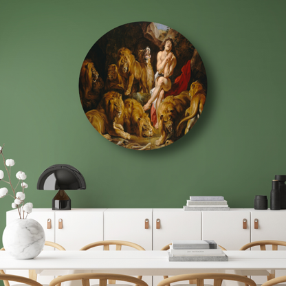 Daniël in de leeuwenkuil - Peter Paul Rubens forex muurcirkel