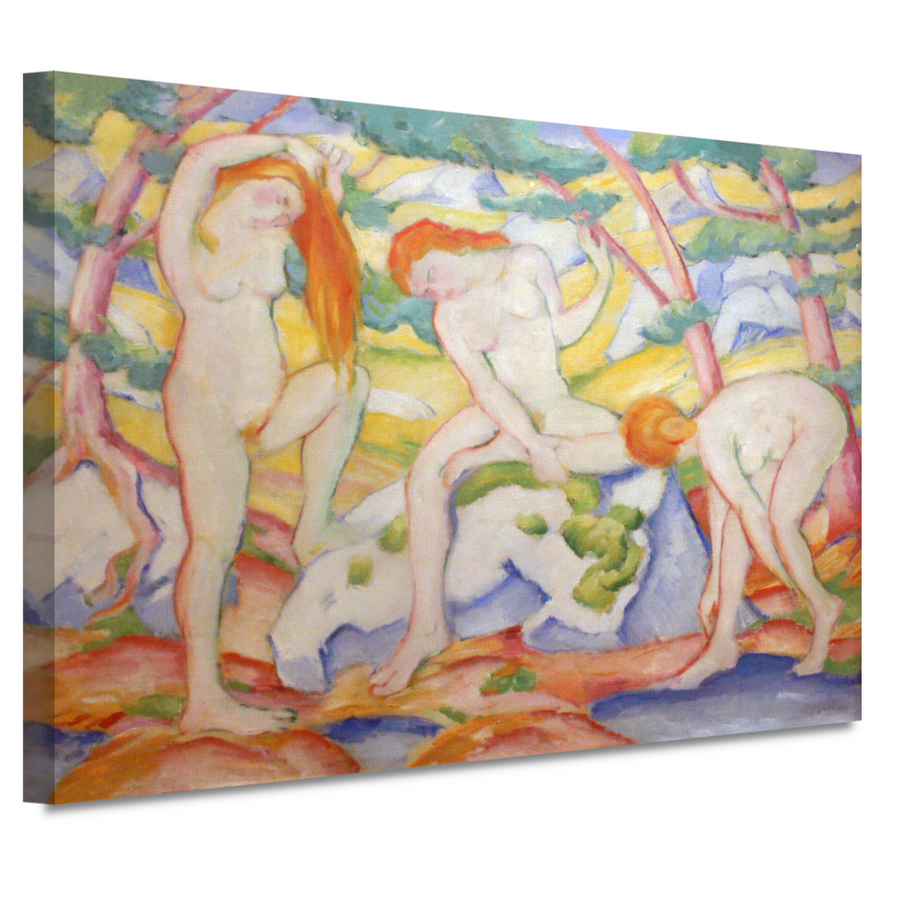 Badende meisjes - Franz Marc canvas