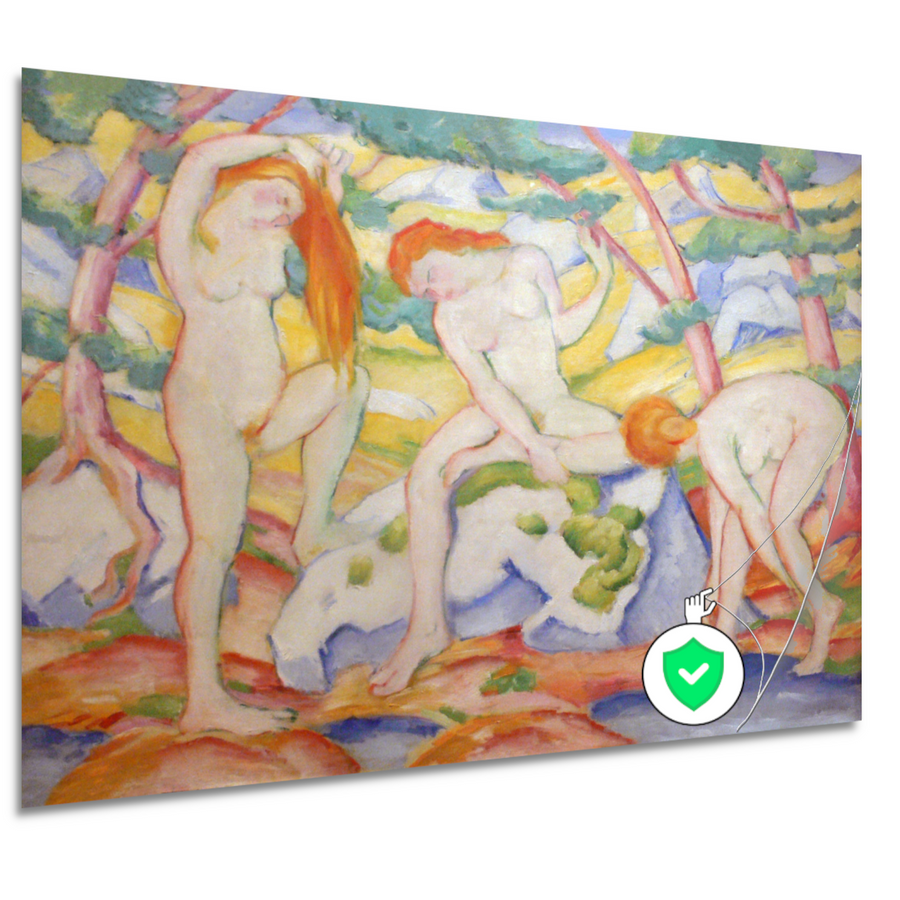 Badende meisjes - Franz Marc poster