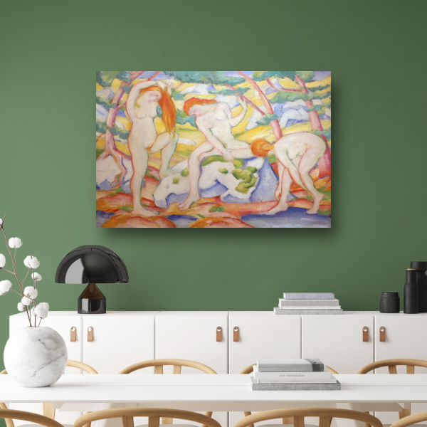 Badende meisjes - Franz Marc acrylglas