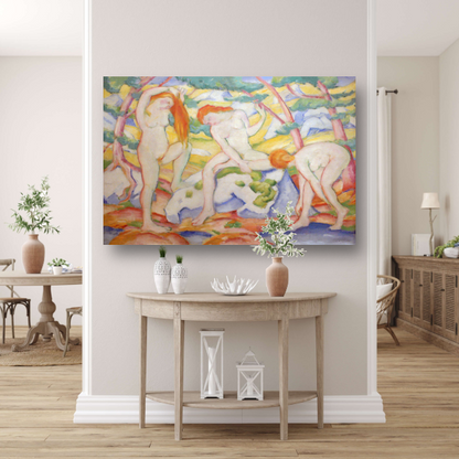 Badende meisjes - Franz Marc poster