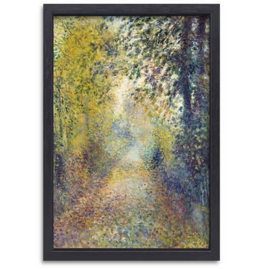 In het bos - Pierre-Auguste Renoir canvas met baklijst