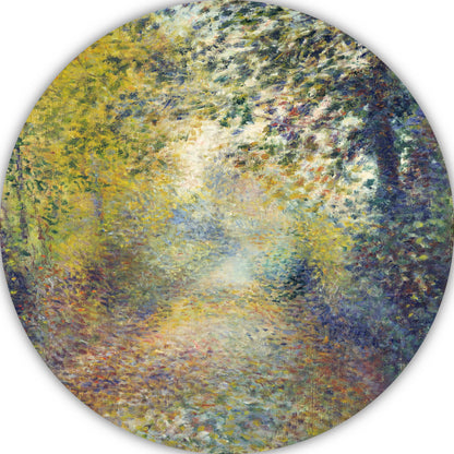 In het bos - Pierre-Auguste Renoir aluminium muurcirkel