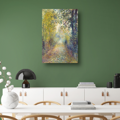 In het bos - Pierre-Auguste Renoir canvas met baklijst