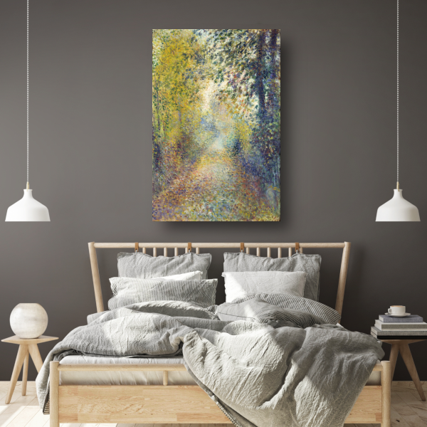 In het bos - Pierre-Auguste Renoir canvas met baklijst