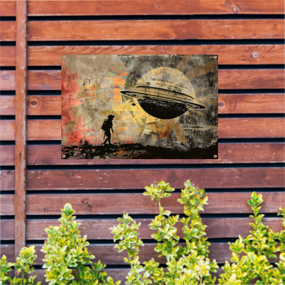 Banksy Astronaut Maan tuinposter