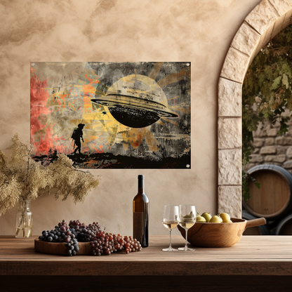 Banksy Astronaut Maan tuinposter