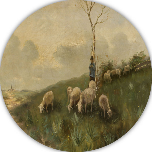 Herder en schapen - Anton Mauve forex muurcirkel