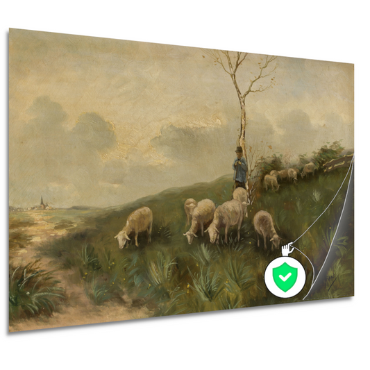 Herder en schapen - Anton Mauve poster