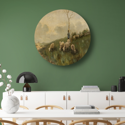 Herder en schapen - Anton Mauve forex muurcirkel