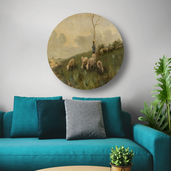 Herder en schapen - Anton Mauve forex muurcirkel