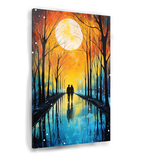 Samen Onder de Volle Maan Acrylglas