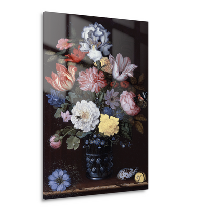 Bloemenstilleven met schelpen - Balthasar van der Ast Acrylglas