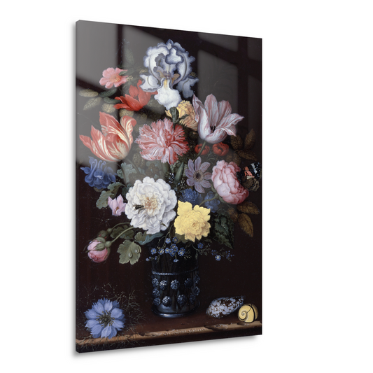 Bloemenstilleven met schelpen - Balthasar van der Ast Acrylglas