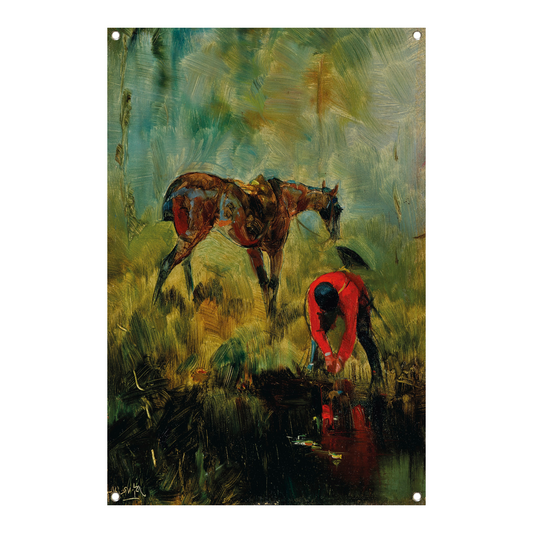 Jachtpaard met honden - Henri de Toulouse-Lautrec tuinposter