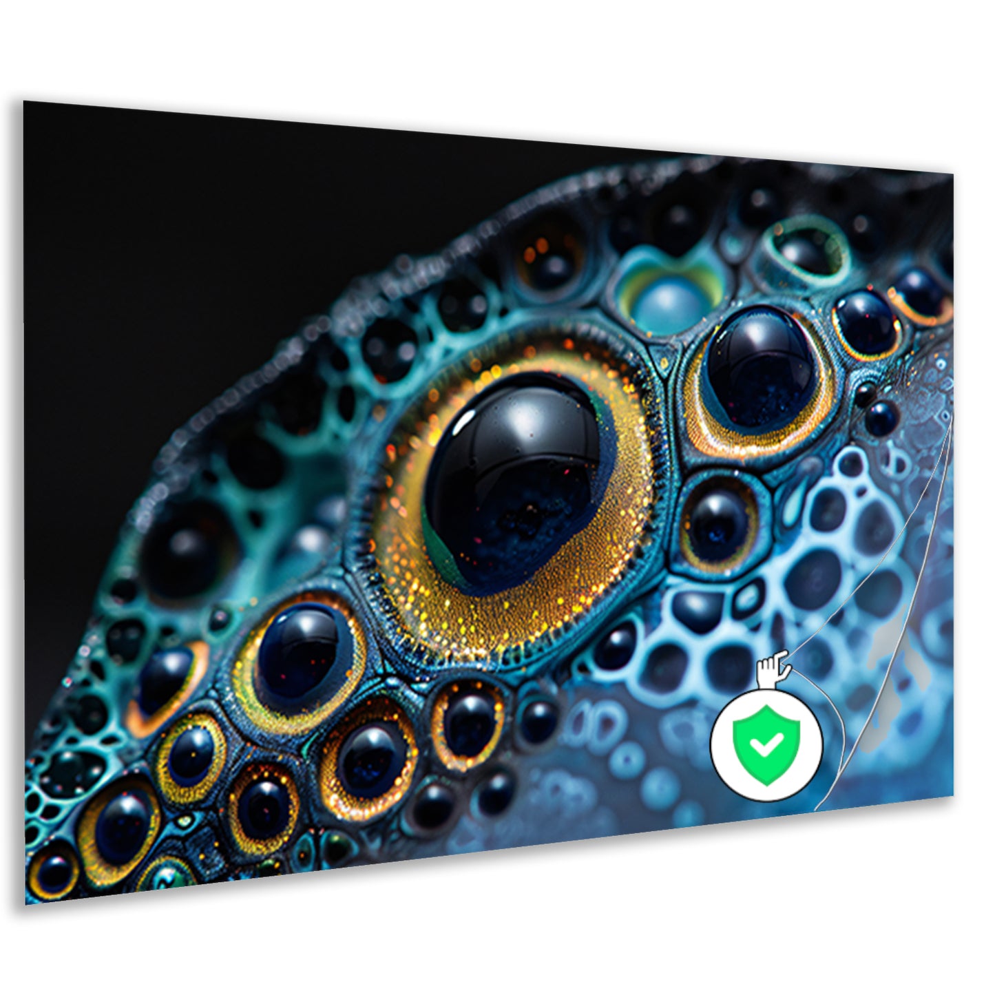 Kleurrijk abstract oog met patronen poster