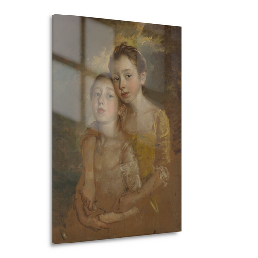 De dochters van de schilder met een kat - Thomas Gainsborough Acrylglas