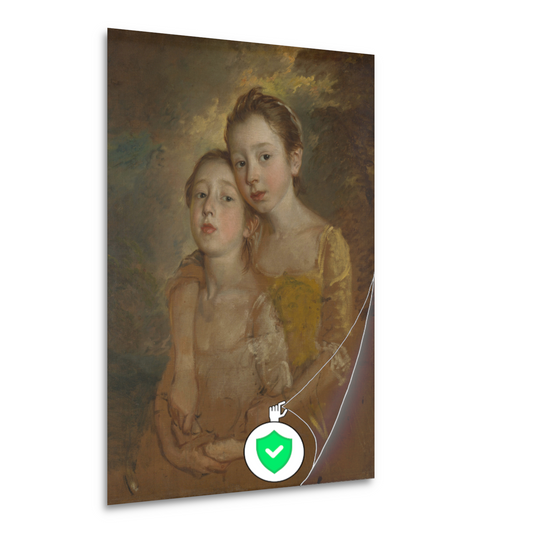 De dochters van de schilder met een kat - Thomas Gainsborough poster