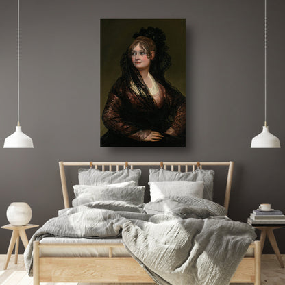 Portret van Doña Isabel Cobos de Porcel - Francisco Goya poster