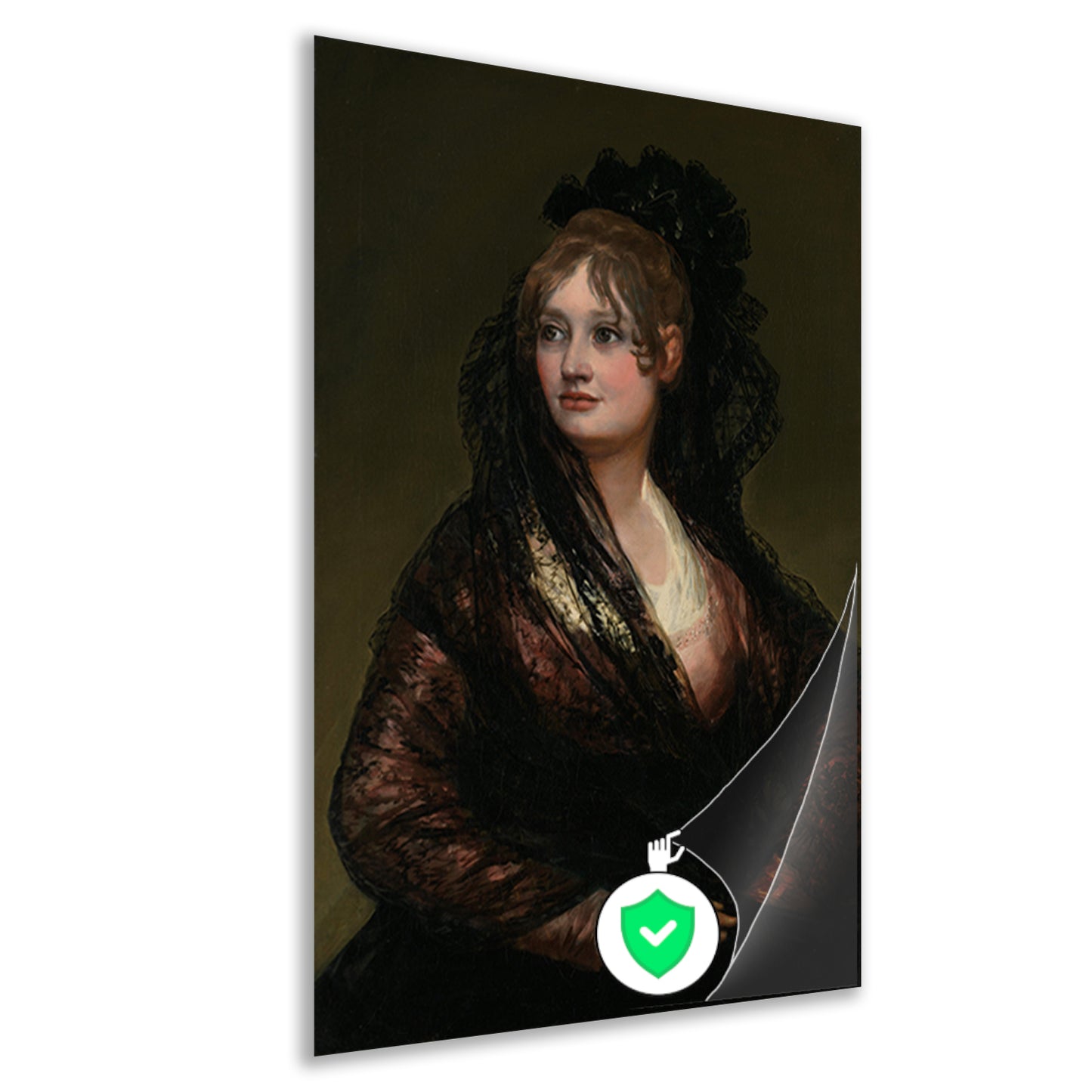 Portret van Doña Isabel Cobos de Porcel - Francisco Goya poster