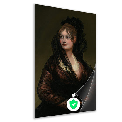 Portret van Doña Isabel Cobos de Porcel - Francisco Goya poster