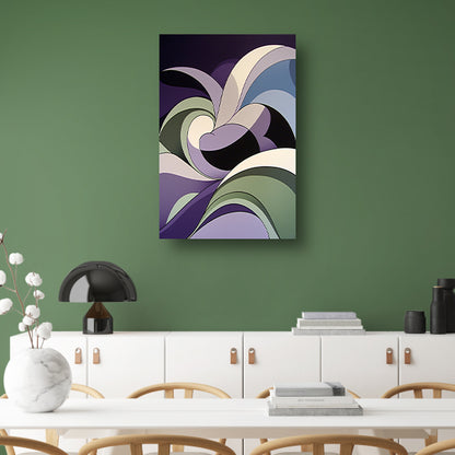 Abstracte kleurrijke vormen in moderne kunst canvas met baklijst