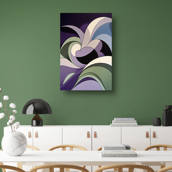 Abstracte kleurrijke vormen in moderne kunst poster