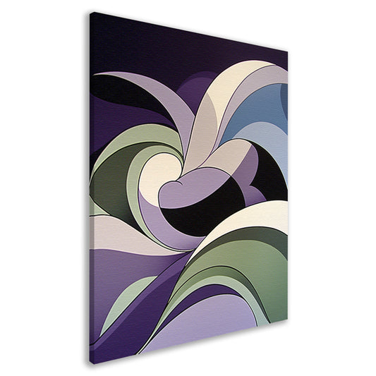Abstracte kleurrijke vormen in moderne kunst canvas