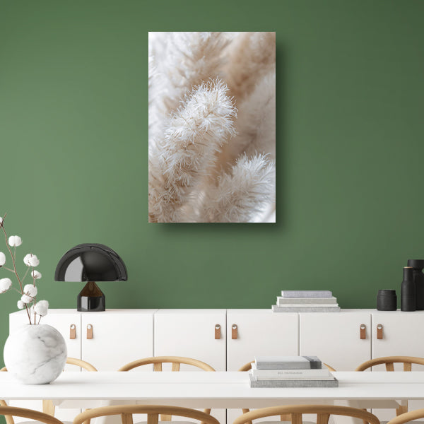 Close-up van Witte Pluimen canvas