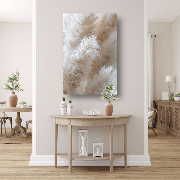 Close-up van Witte Pluimen canvas