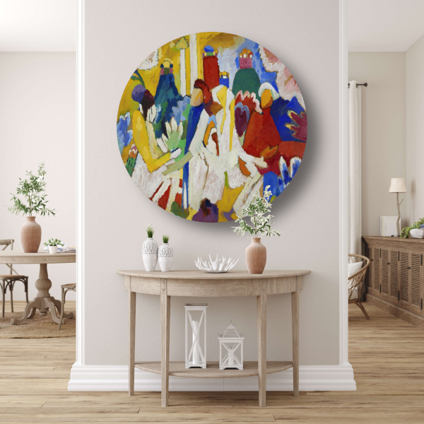 Compositie VII - Wassily Kandinsky aluminium muurcirkel