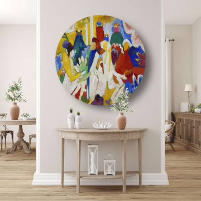 Compositie VII - Wassily Kandinsky aluminium muurcirkel