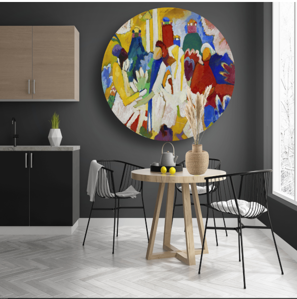 Compositie VII - Wassily Kandinsky aluminium muurcirkel