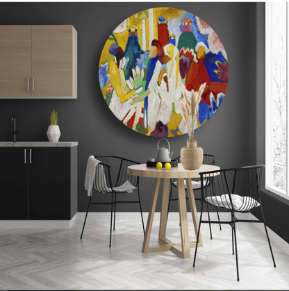 Compositie VII - Wassily Kandinsky aluminium muurcirkel