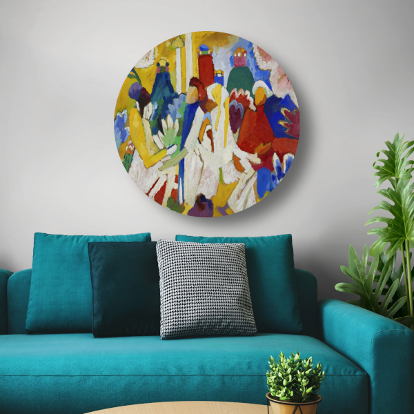 Compositie VII - Wassily Kandinsky aluminium muurcirkel