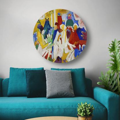Compositie VII - Wassily Kandinsky aluminium muurcirkel