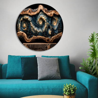 Houten sterrenhemel wanddecoratie forex muurcirkel