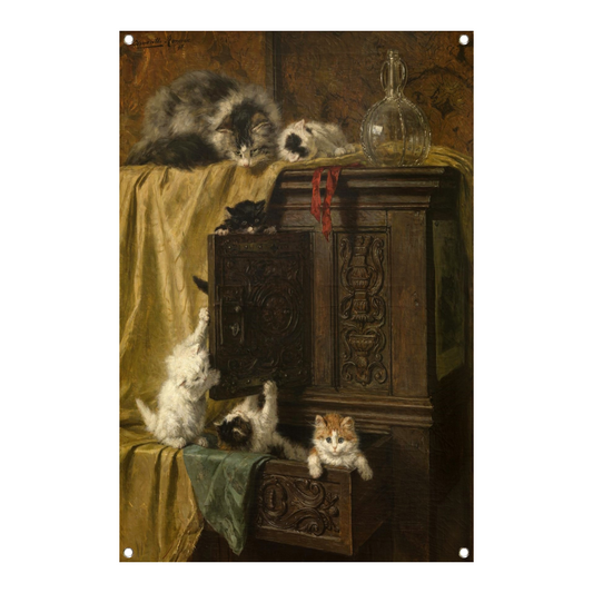 Onbescheiden - Henriëtte Ronner-Knip tuinposter