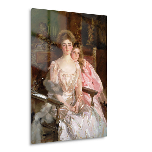 Mevrouw Fiske Warren (Gretchen Osgood) en haar dochter Rachel - John Singer Sargent Acrylglas