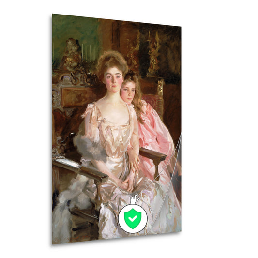 Mevrouw Fiske Warren (Gretchen Osgood) en haar dochter Rachel - John Singer Sargent poster
