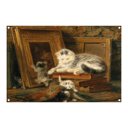 Verstoppertje - Henriette Ronner-Knip tuinposter