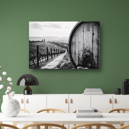 Minimalistisch Wijnvat Stilleven canvas