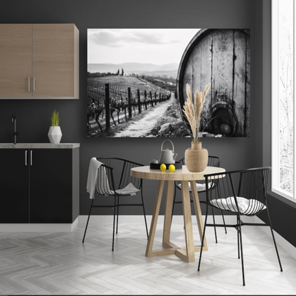 Minimalistisch Wijnvat Stilleven canvas