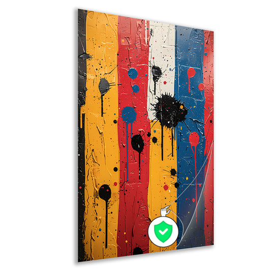 Abstract  met Kleurrijk verfspatten poster