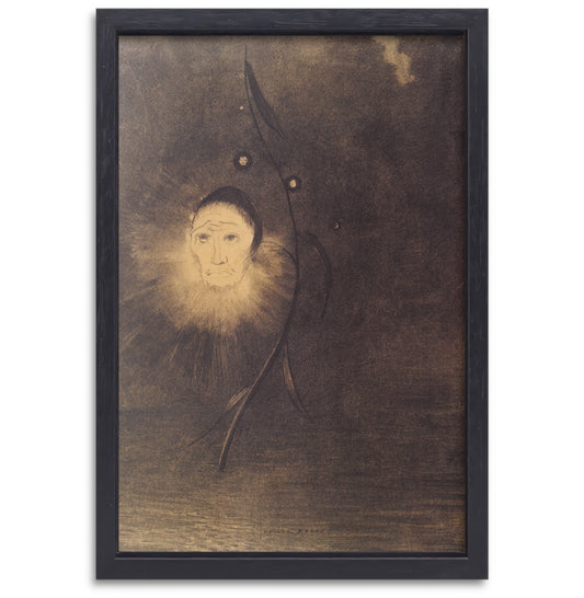 Moeras bloem - Odilon Redon canvas met baklijst