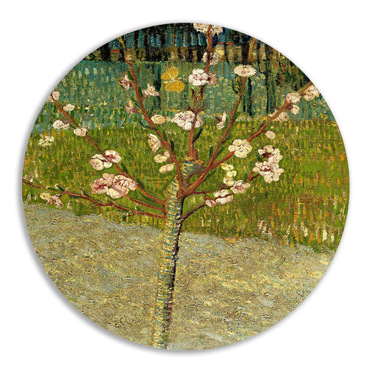 Amandelboom in bloei - Vincent van Gogh forex muurcirkel