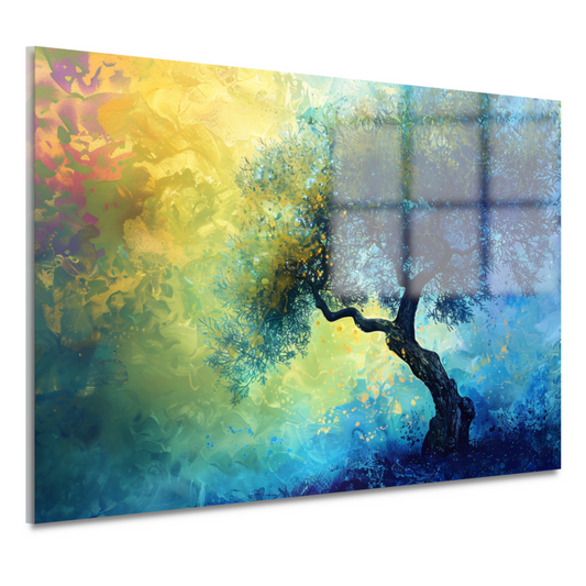 Kleurrijke Abstracte Boom acrylglas