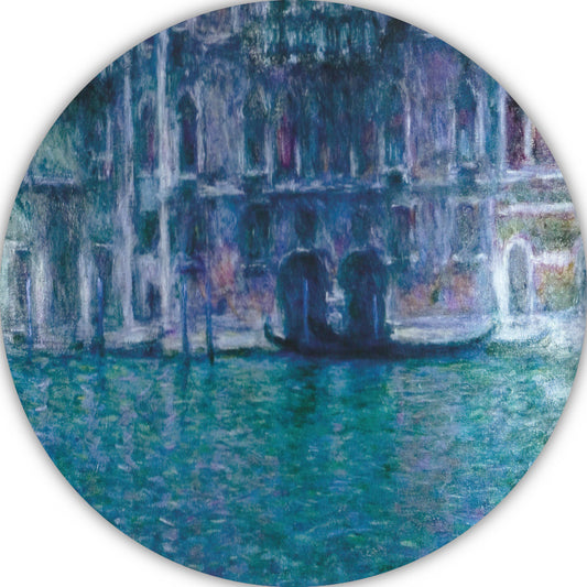 Palazzo Da Mula Morosini - Claude Monet aluminium muurcirkel