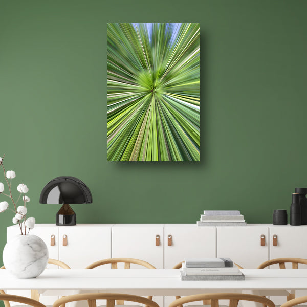Abstracte Groene Explosie van Beweging en Licht acrylglas